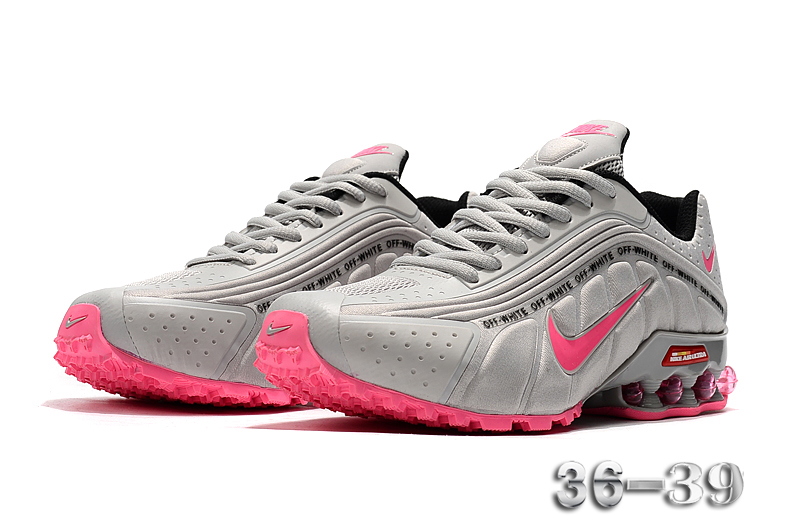 New Nike Shox R4 Grey Pink